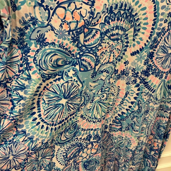 Lilly Pulitzer Easley blue Grotto commotion in the ocean Dress - Picture 5 of 5